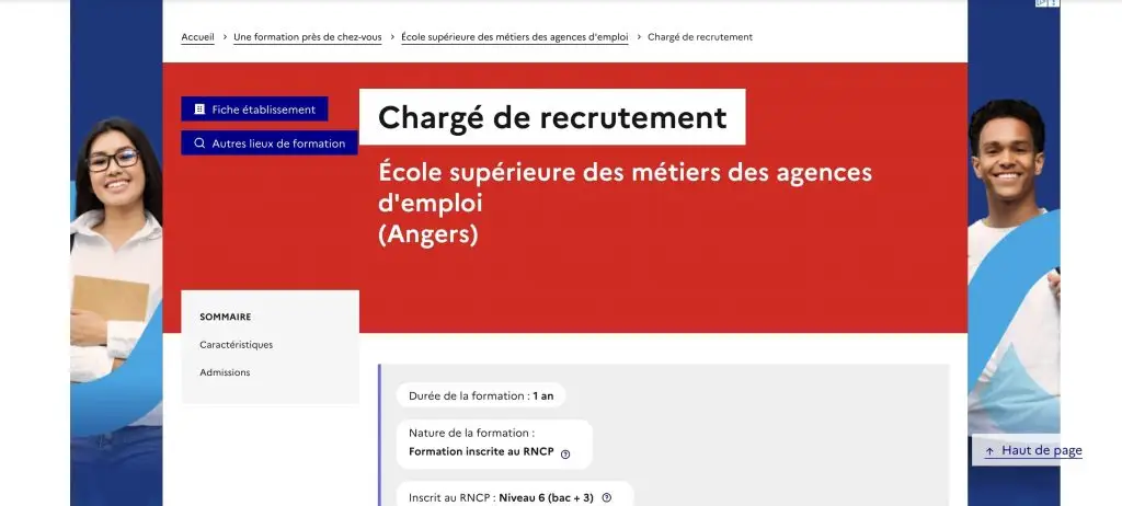 formation recrutement d'Esme