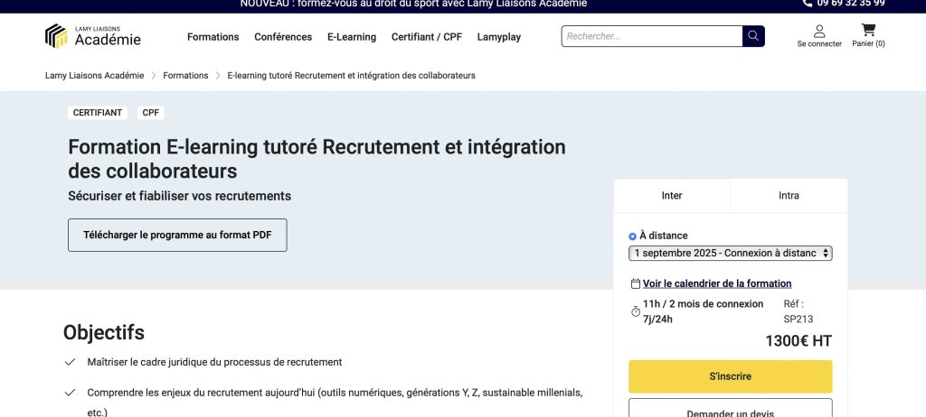 formation recrutement de Lamy Liaisons