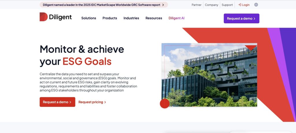 logiciel RSE Diligent ESG