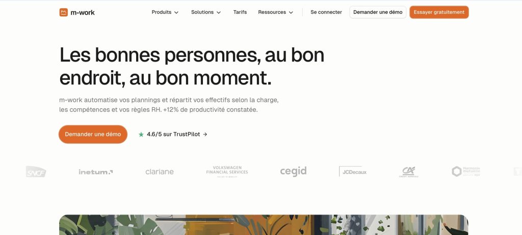 logiciel télétravail M work