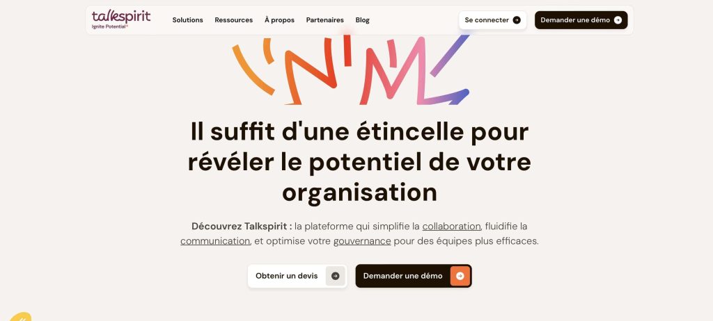 logiciel télétravail de talkspirit