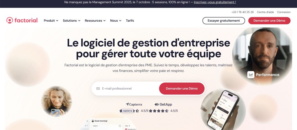 plateforme avantages salariés de Factorial