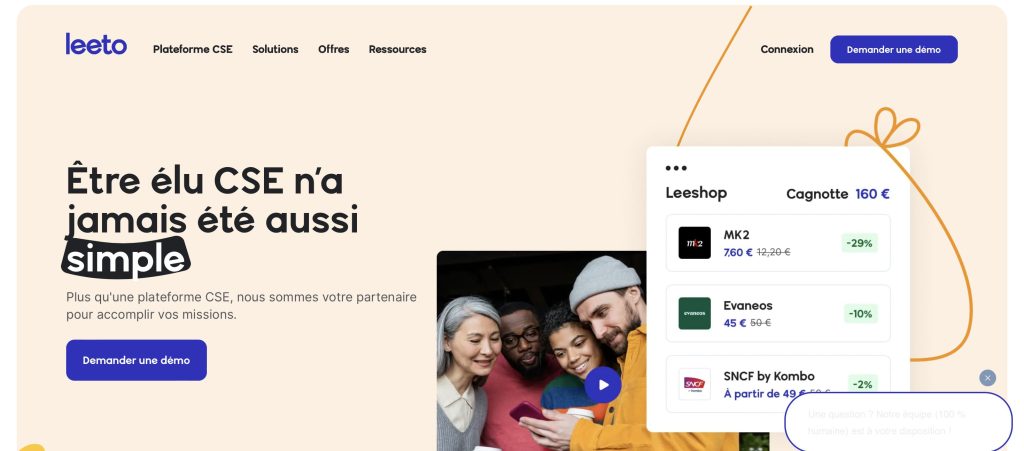 plateforme avantages salariés leeto