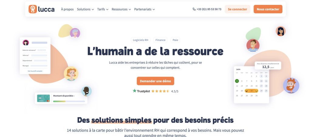 plateforme avantages salariés de Lucca