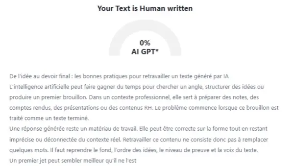 ameliorer texte genere ia